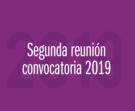 Segunda reuniÃ³n convocatoria 2019